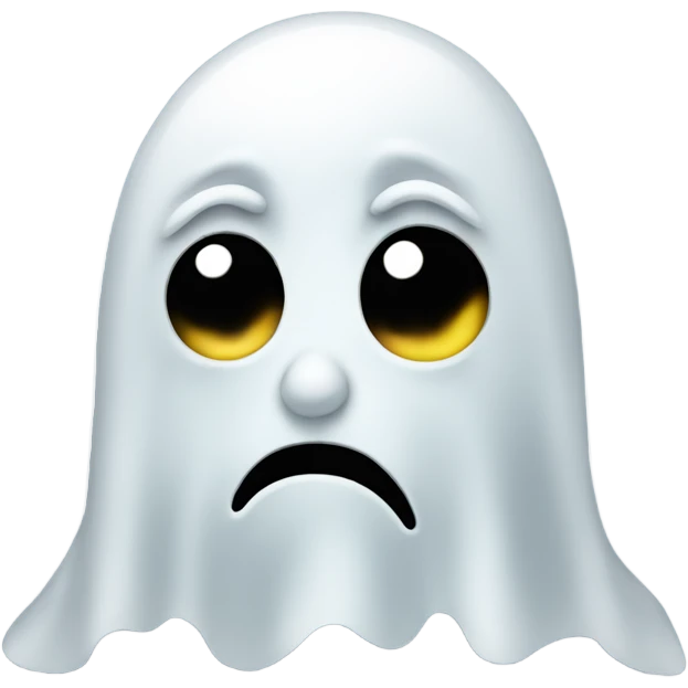 Sad ghost emoji
