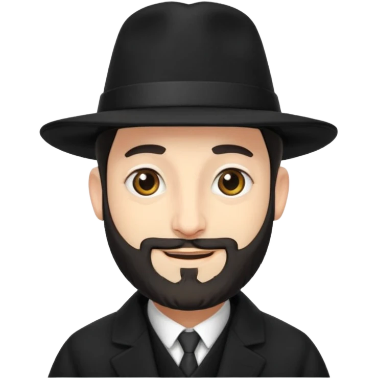 orthodox jewish rabbi smirking emoji