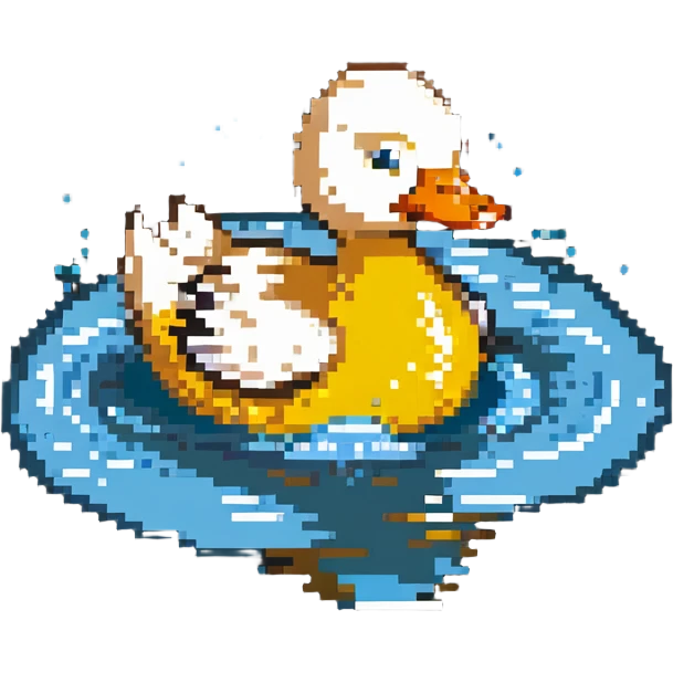 duck swimming emoji