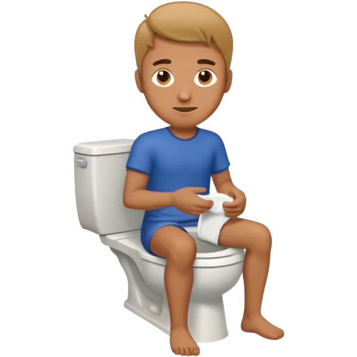 Man used toilett emoji