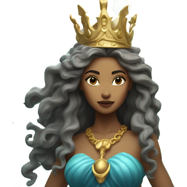 Poseidon as a girl emoji
