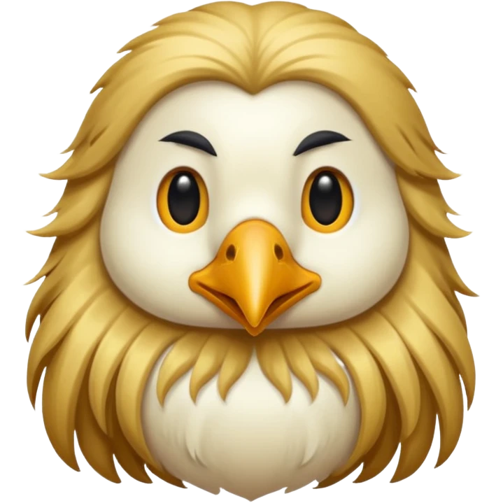  long haired bird emoji