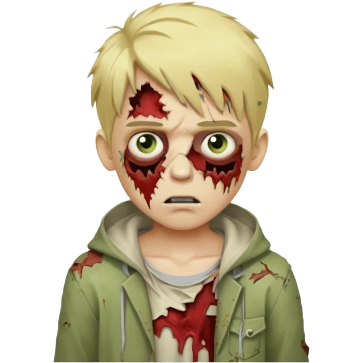 boy zombie with blonde hair emoji