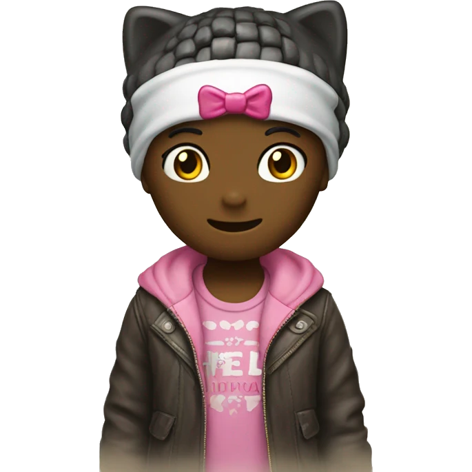 Hello kitty y elado  emoji