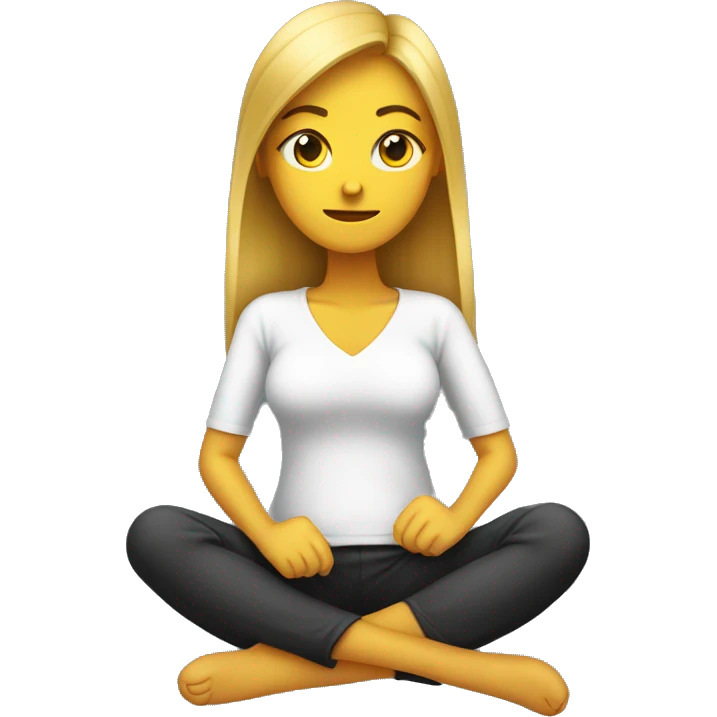 femme assise avec un chat en position bizarre  emoji
