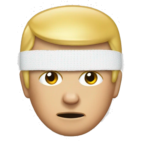 Trump ear + bandage emoji