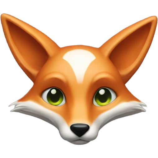 Fox with an alien head ￼ emoji