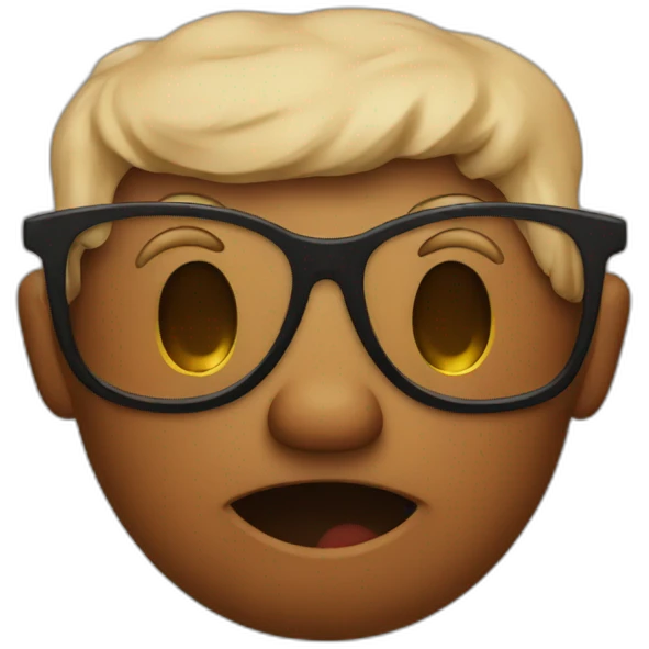 💩 with glasses emoji