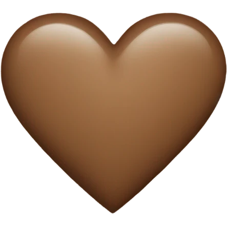 little brown heart emoji