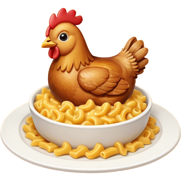 chicken with mac and cheese emoji