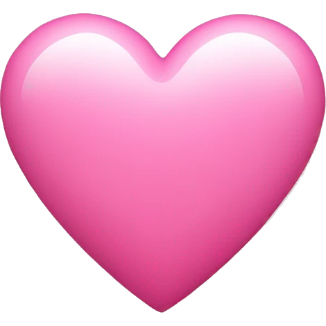 Pink heart emoji