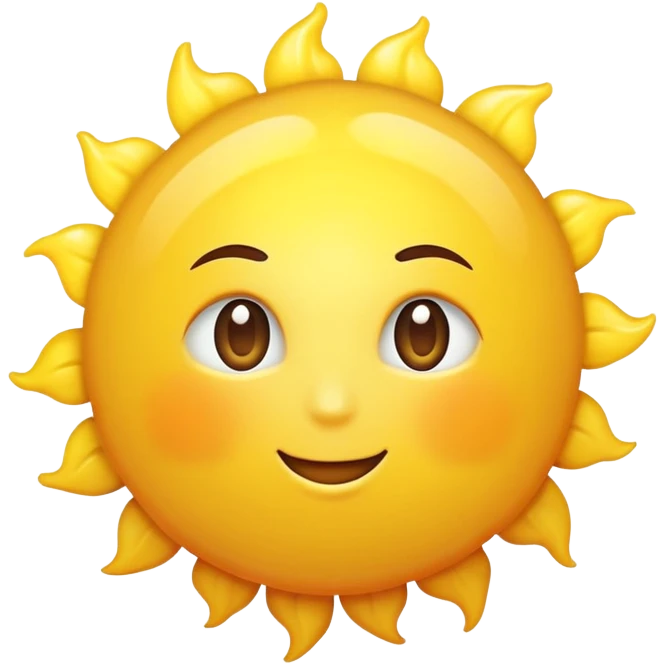 Sun emoji