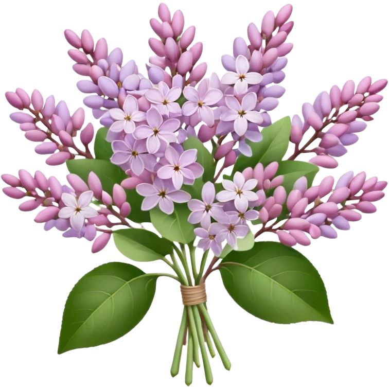 Pale Pink lilac bouquet emoji