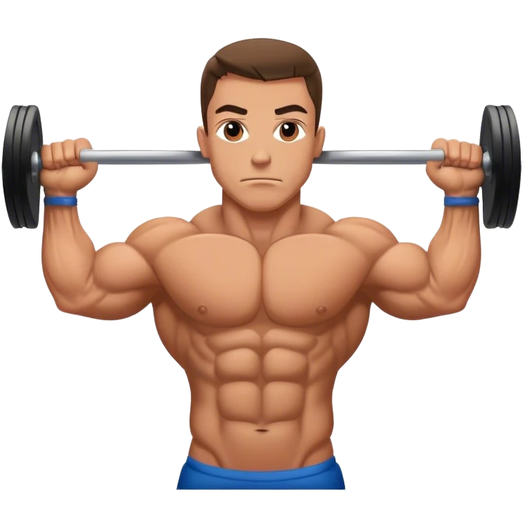 bodybuilder horizontal pull exercise emoji