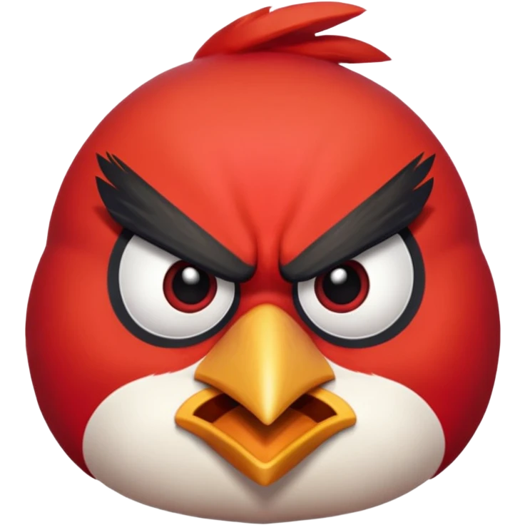 the killer angry bird red emoji