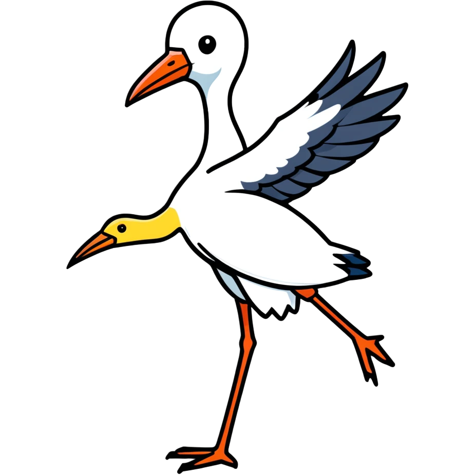Stork emoji