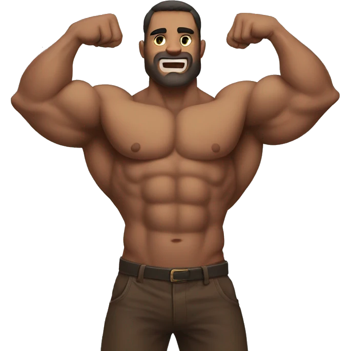 bara man flexing emoji