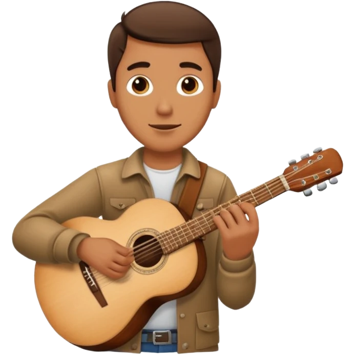 man holding guitar emoji