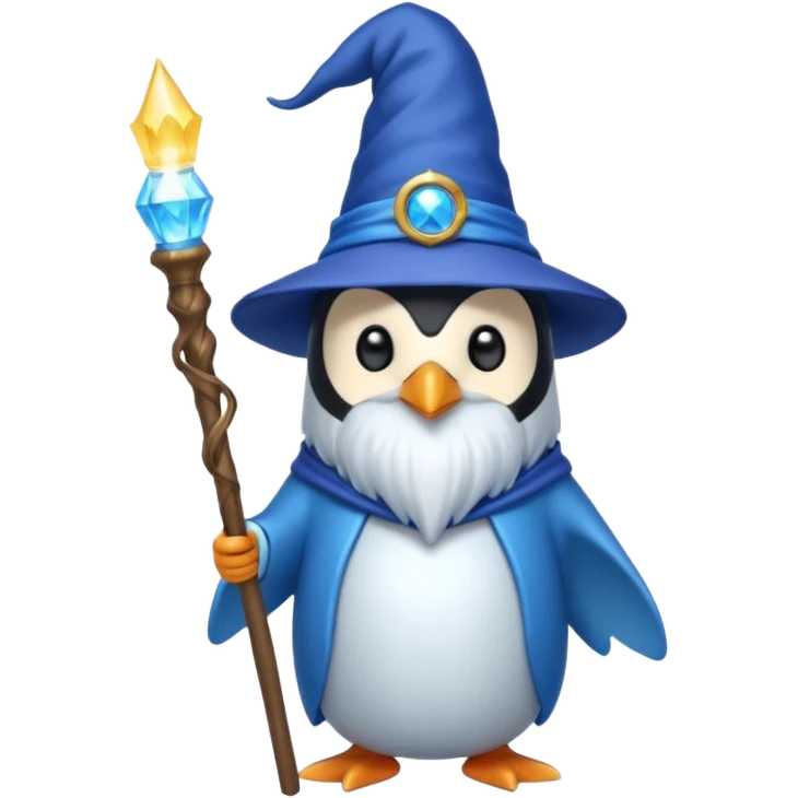 Penguin Wizard emoji