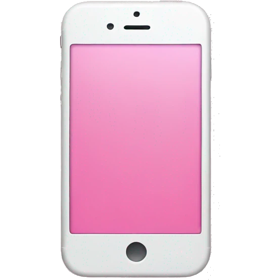 Pink iPhone emoji
