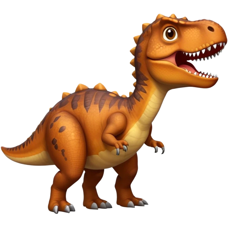 dinosour with measurmd emoji