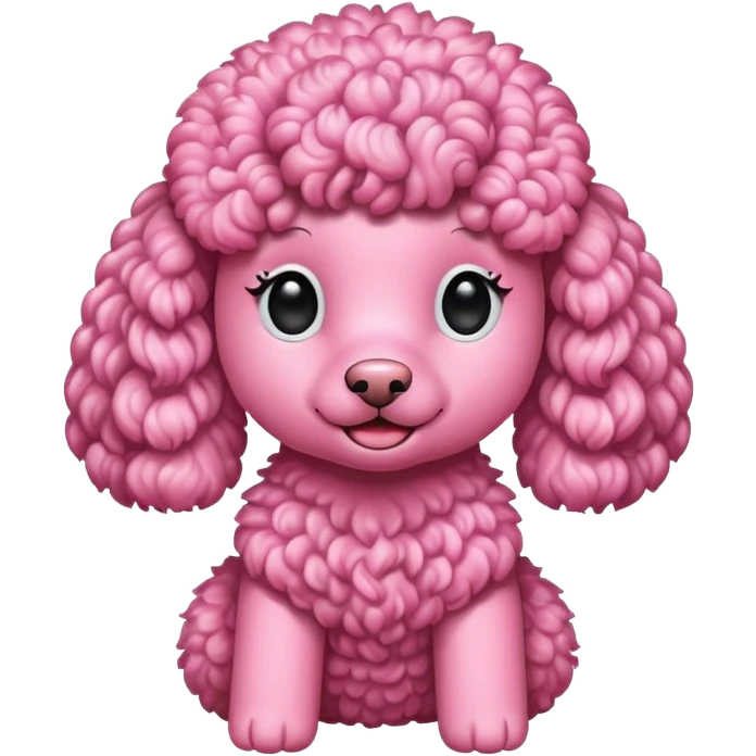Pink poodle emoji