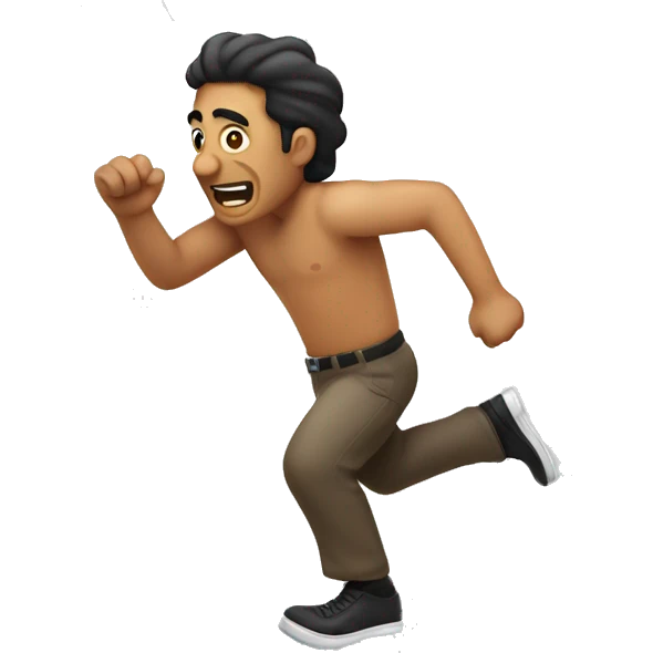 Mexican guy running to toilet  emoji