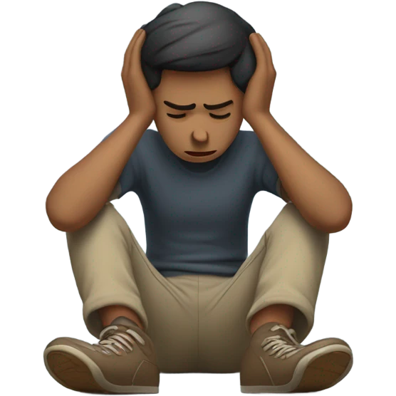 Mentally tapped out emoji