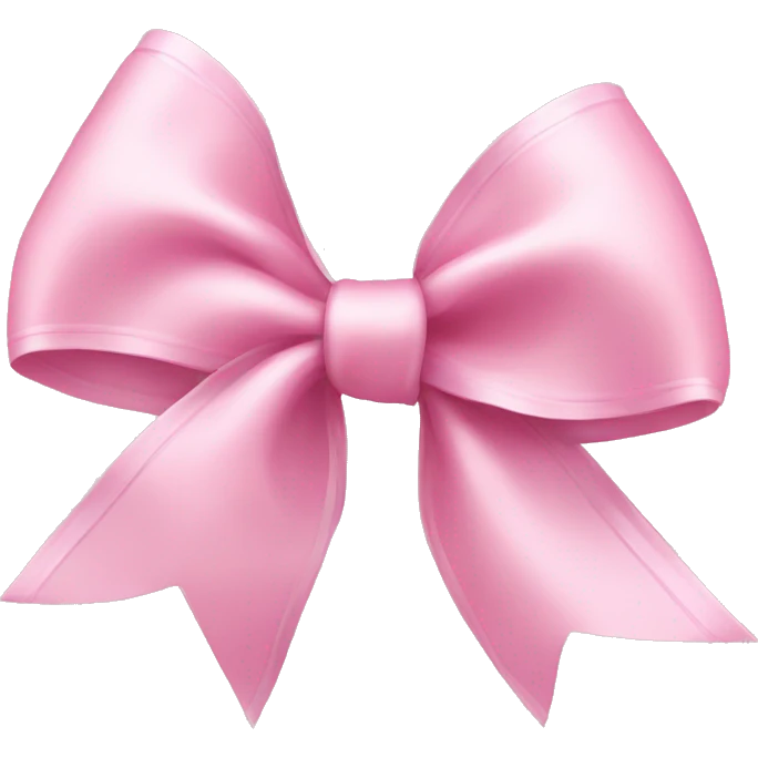 light pink ribbon bow emoji