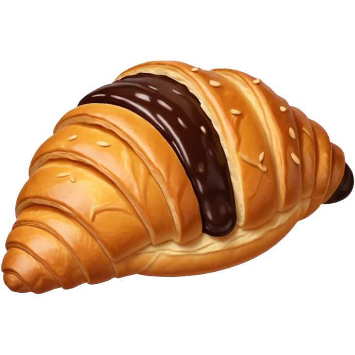 croissant chocolate emoji