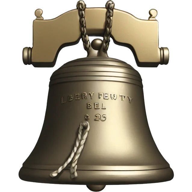 Liberty bell w crack  emoji