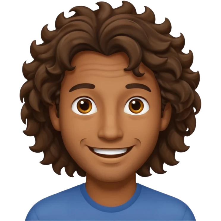 wavy hair mens image emoji