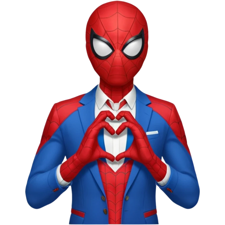 Spider-Man making a heart with his hands  emoji