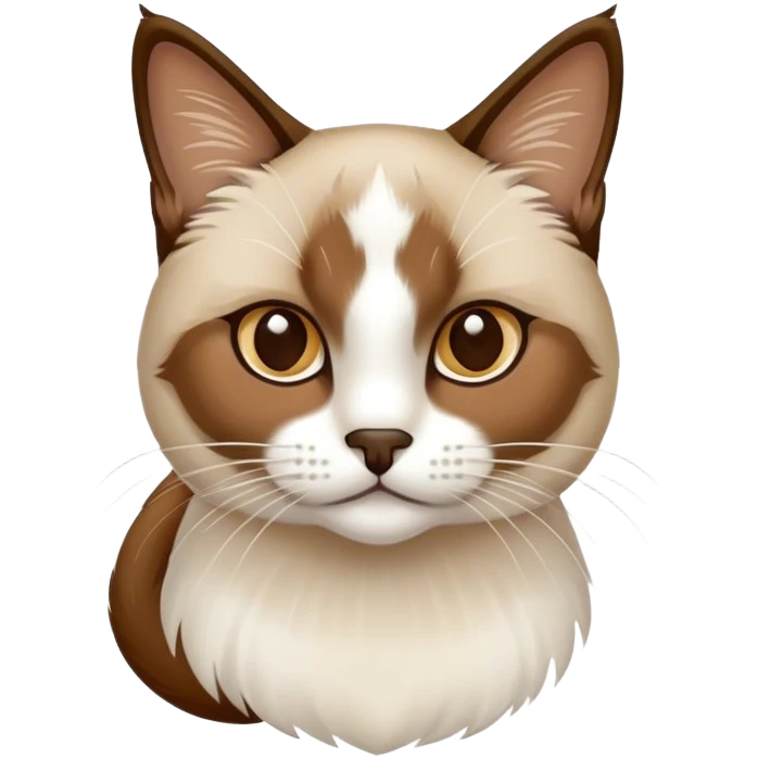 Snowshoe cat emoji