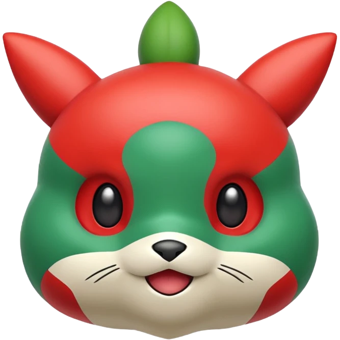 Pokemon red and green emoji