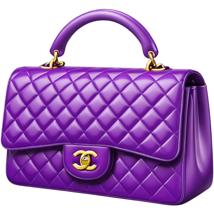 Purple Chanel handbag  emoji