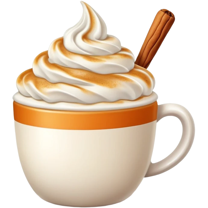Pumpkin spice latte emoji