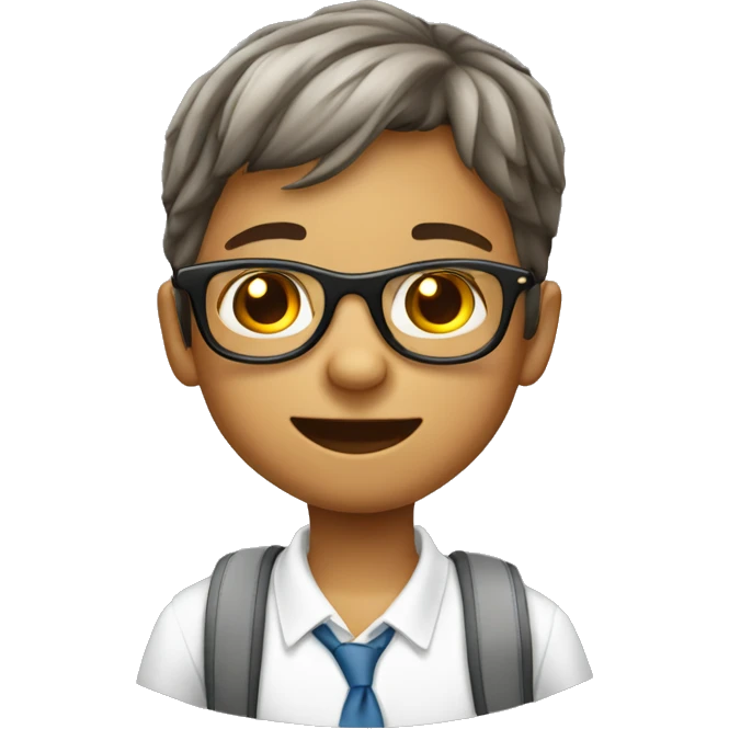 Niños usando lentes emoji