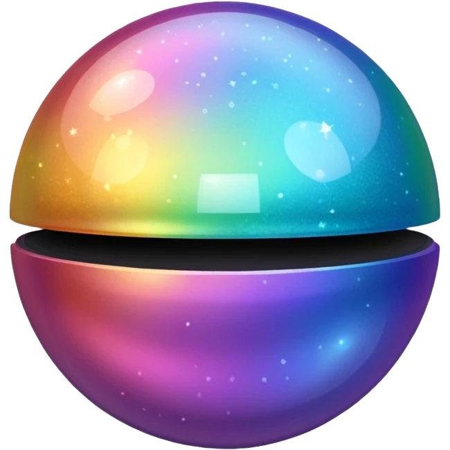 bolinha glitter emoji