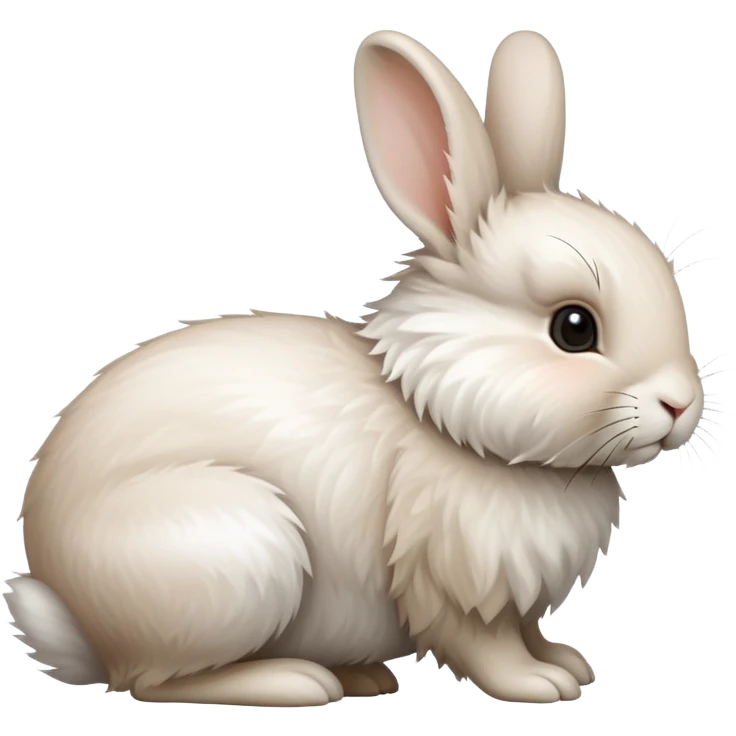 side profile of a rabbit hoping emoji