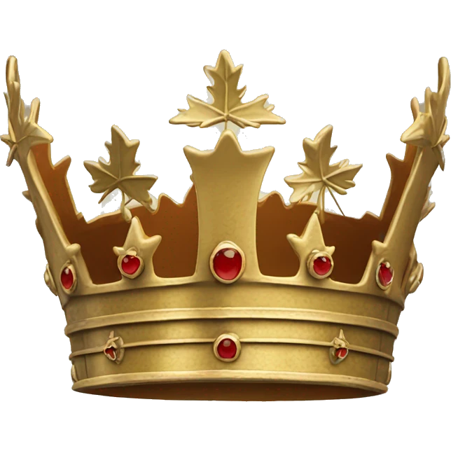 Tudor Crown but with Maple Leaves instead of flier de lie emoji