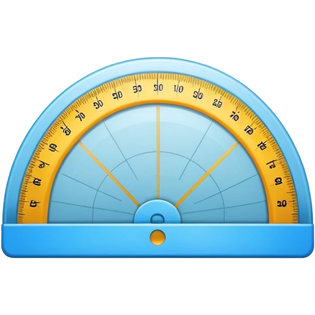 "📏" This emoji is for ruler. Then make an emoji for protractor. Which is real emoji type like the given emoji...no make protractor  emoji