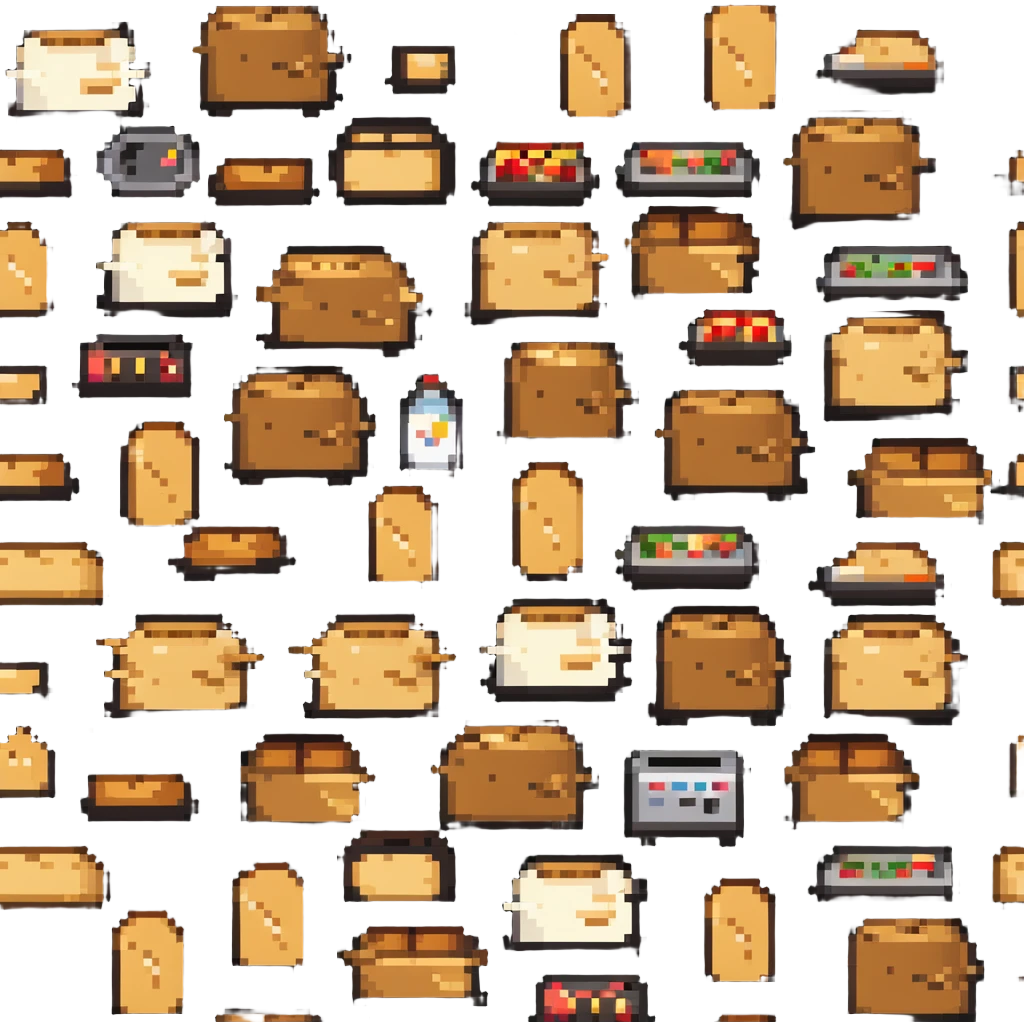 Toaster with bread emoji