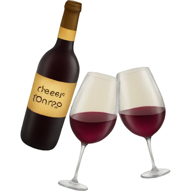 Wine cheers emoji