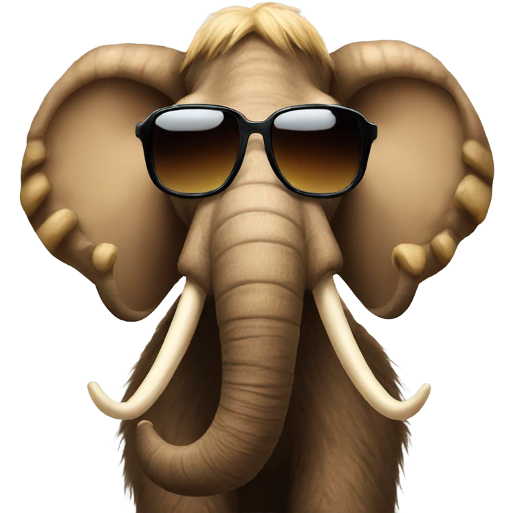 mammoth in sunglasses emoji