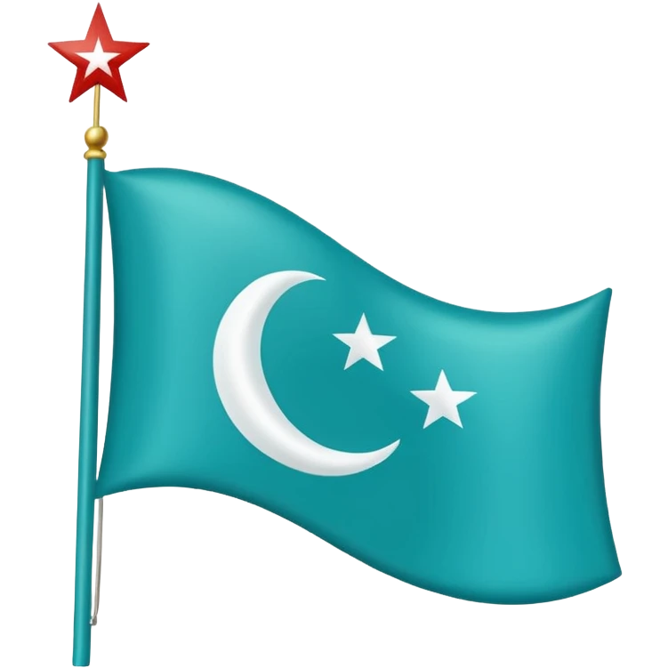 Turkuaz renginde türk bayrağı yapar mısın. Bayrak. I want to flag. 🇹🇷 Like this but turquoise. İt's must be turquoise  emoji