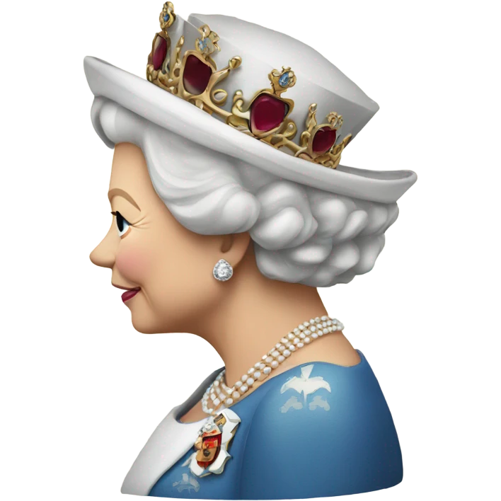 queen elizabeth side profile emoji