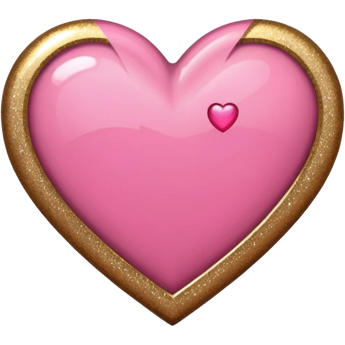 pink and brown love gold emoji