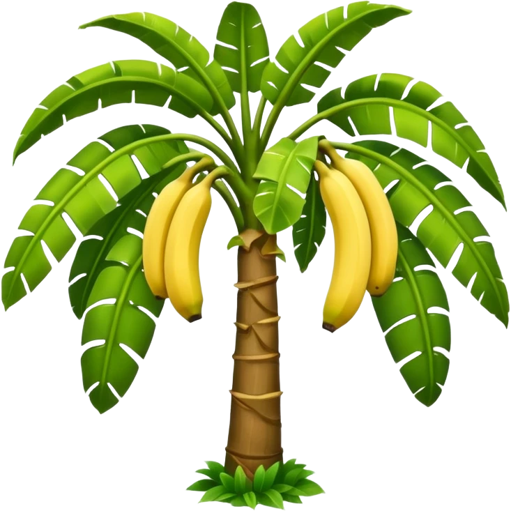 Banana tree, negative:banana. emoji