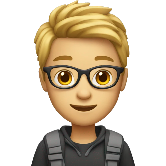 student with ipad emoji